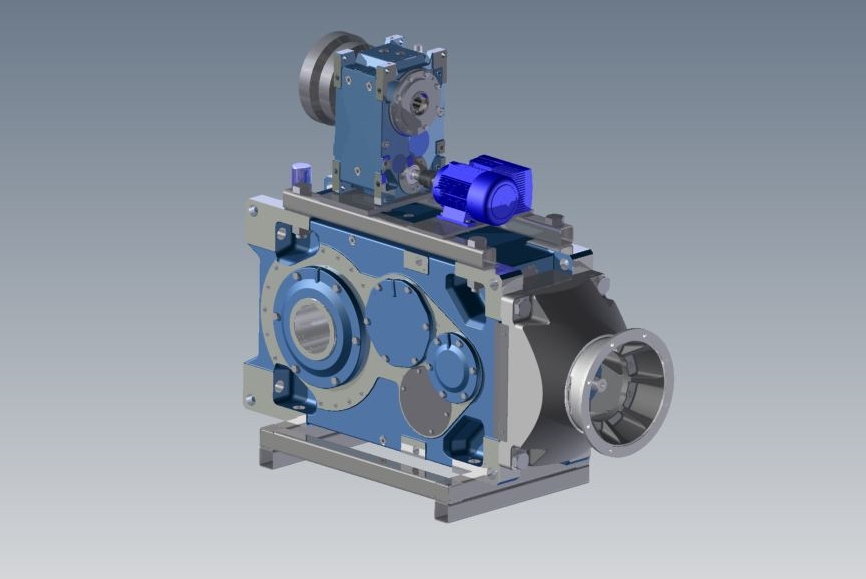 Industriegetriebe mit Extruderflansch